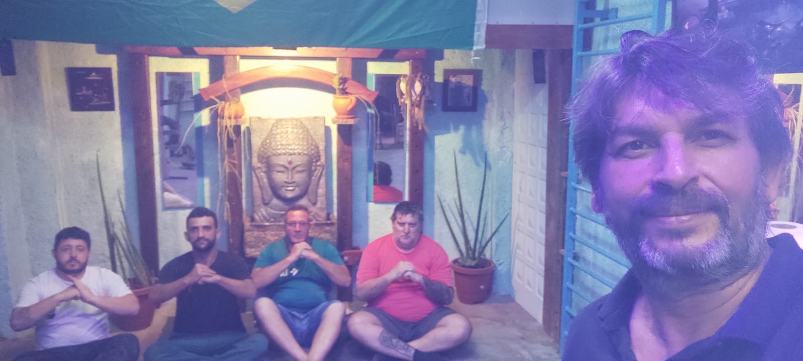 Prática meditativa com alunos